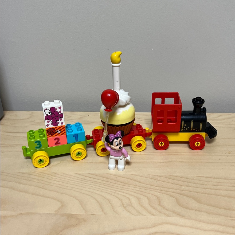 LEGO DUPLO Birthday Train – Mini Mouse - Toddler Toy, Ages 2+
